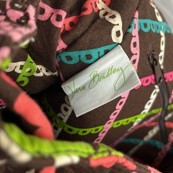 VERA BRADLEY Backpack Tote Convertible Lola Paisley Floral Removable Straps - Picture 16 of 17